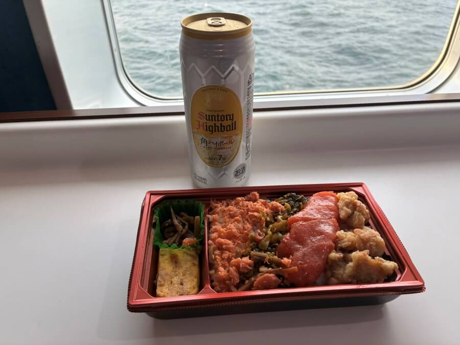 ハイボールとお弁当