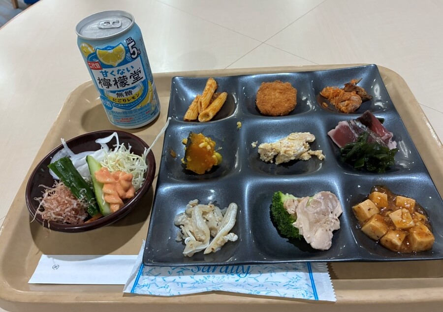 名門大洋フェリー。夕食ブュッフェ